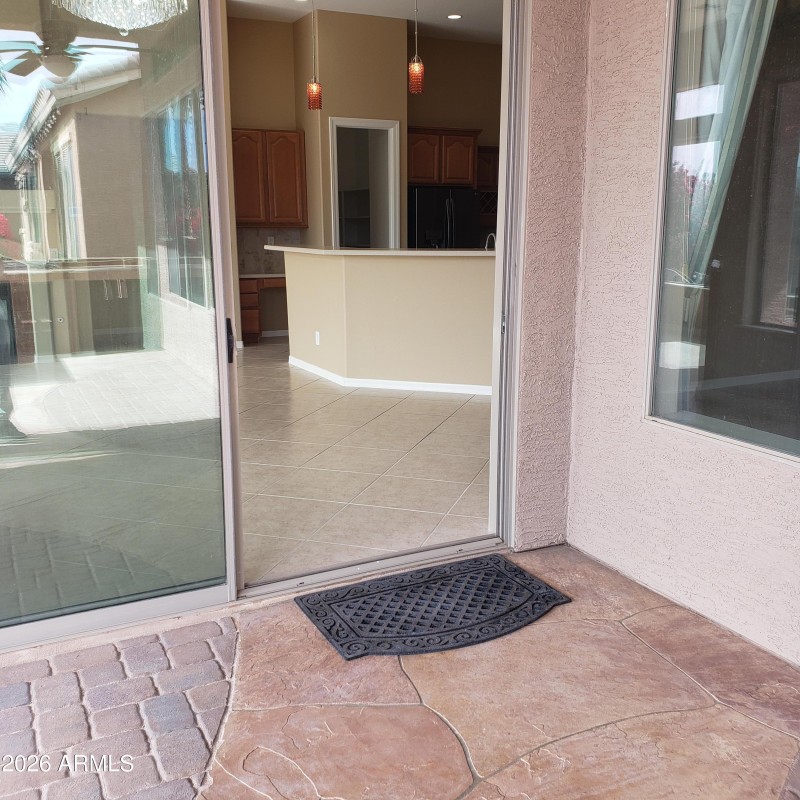 Patio entrance door
