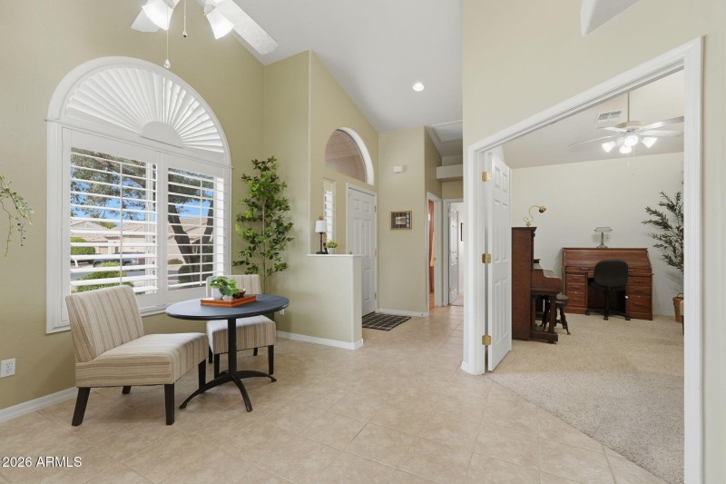 Living Room View to the Den