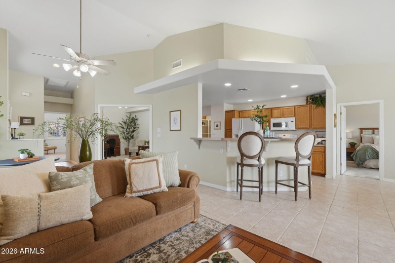Living Rm to Kitchen View