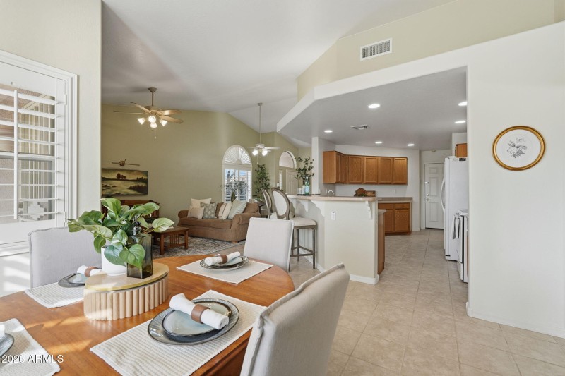 Dinning View to Kitchen
