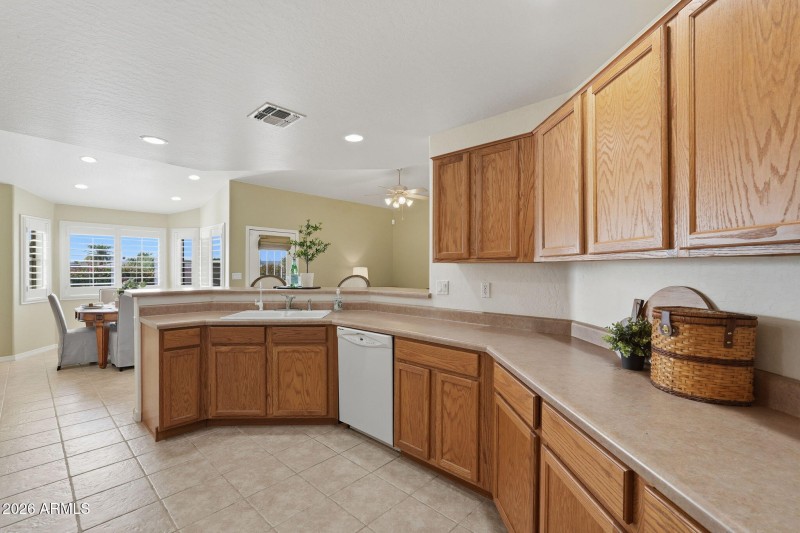 Kitchen View from the Garage Entrance