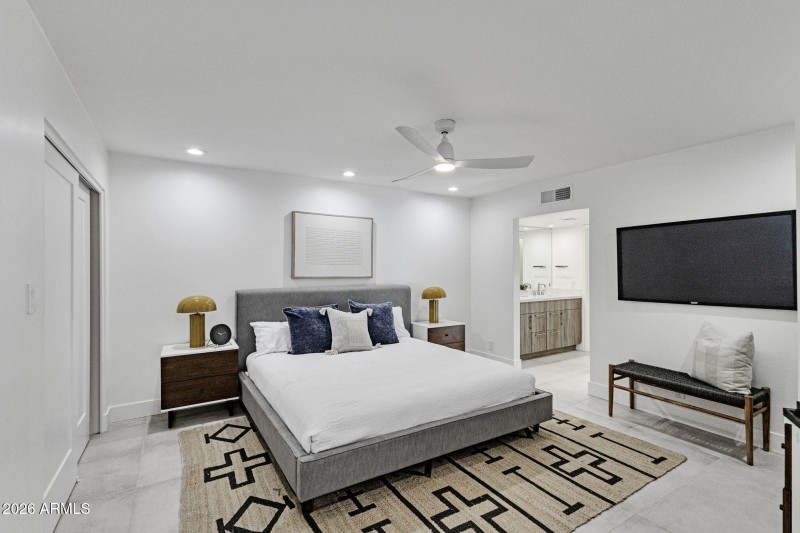 Spacious primary suite.