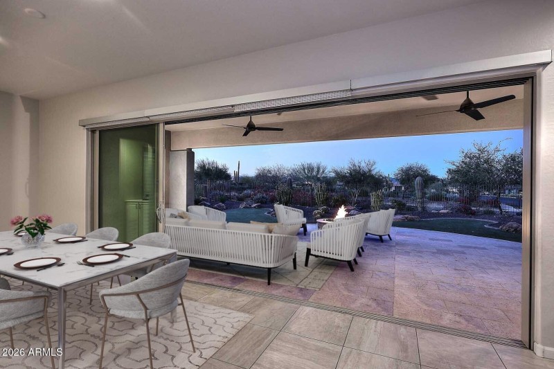 STAGING PHOTO - Night-Dining-Patio