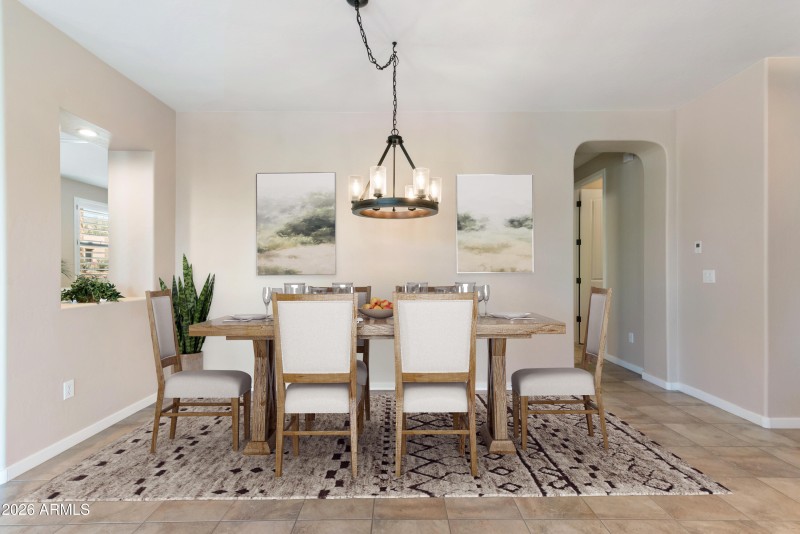 Dining Area Staged