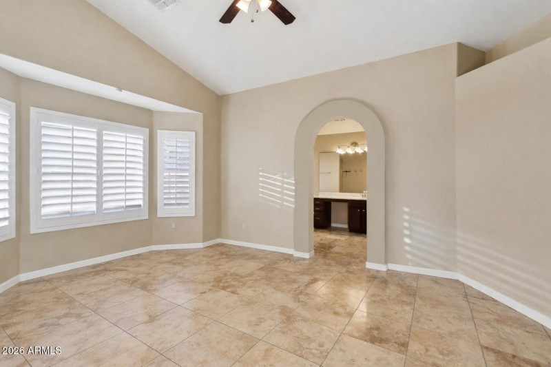 Primary suite with lovely natural light
