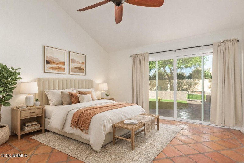 Virtually Staged Primary Bedroom