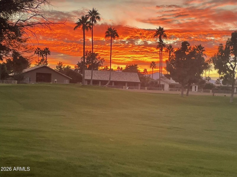 Golf Course Sun Set