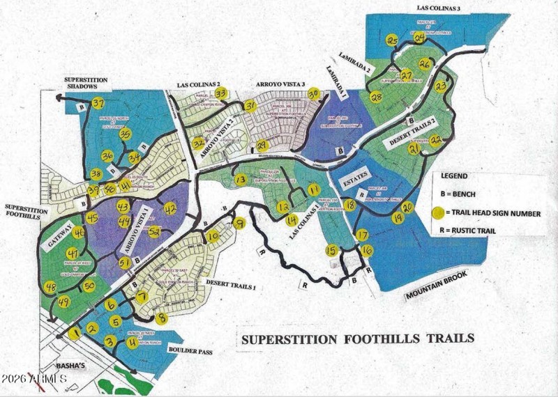 SFH Community Trail Map from HOA