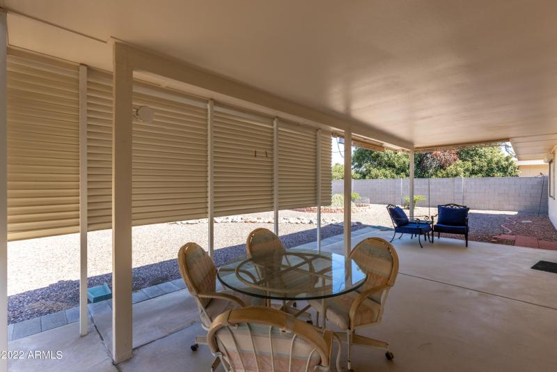 Covered patio