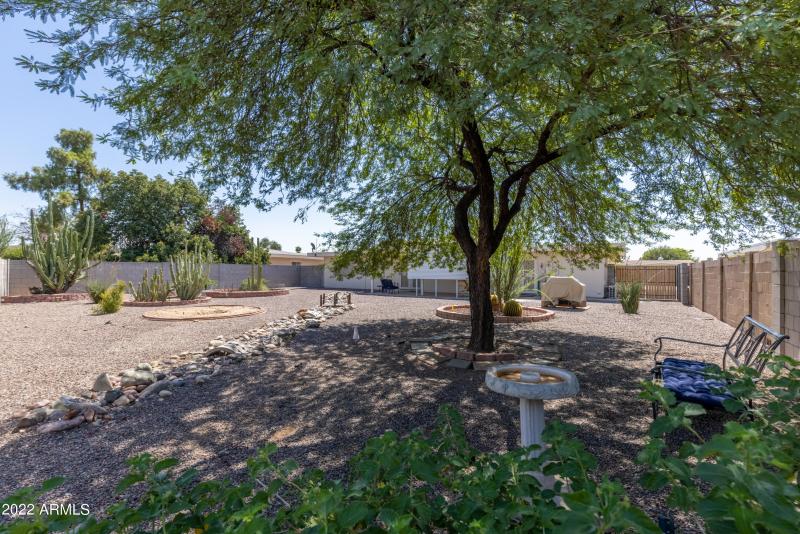 Private backyard