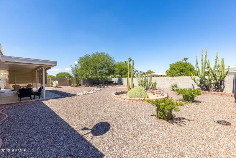 Private backyard