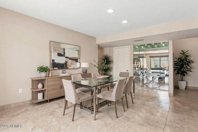 Virtually Staged Kitchen/Dining