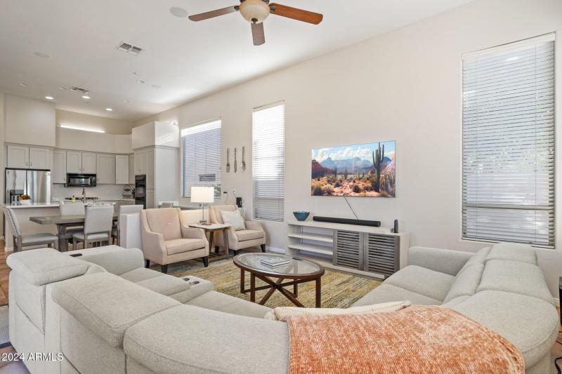 Kitchen open to Family Room