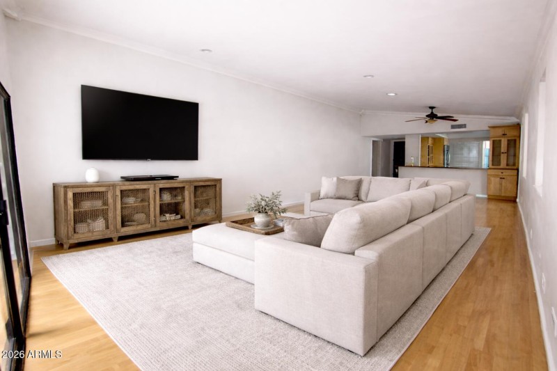 living virtually staged