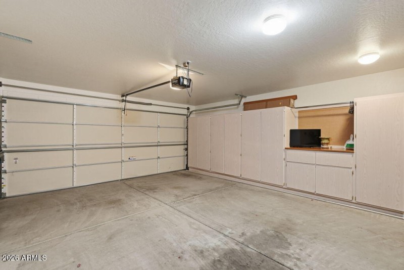 Spacious two-car garage