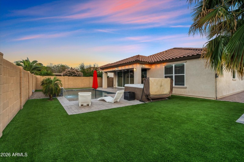 Turf backyard