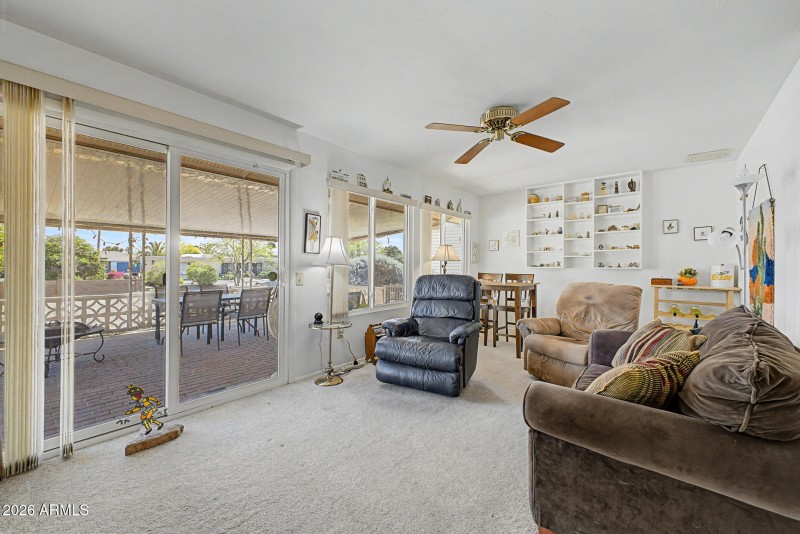 Family Room leads to Covered Patio