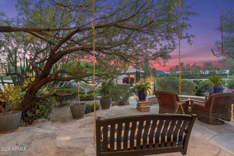 Patio with Swing
