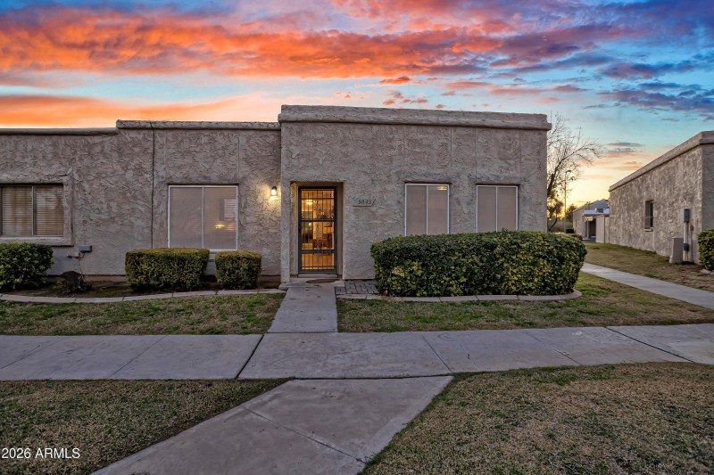 Front of home- Sunset
