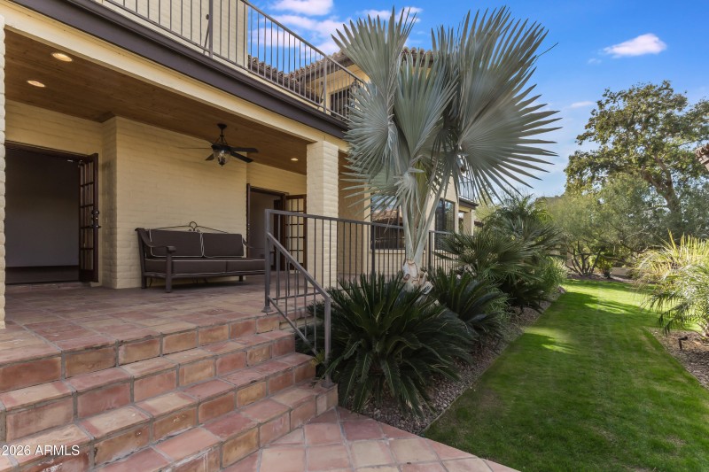 Veranda leads to Casita