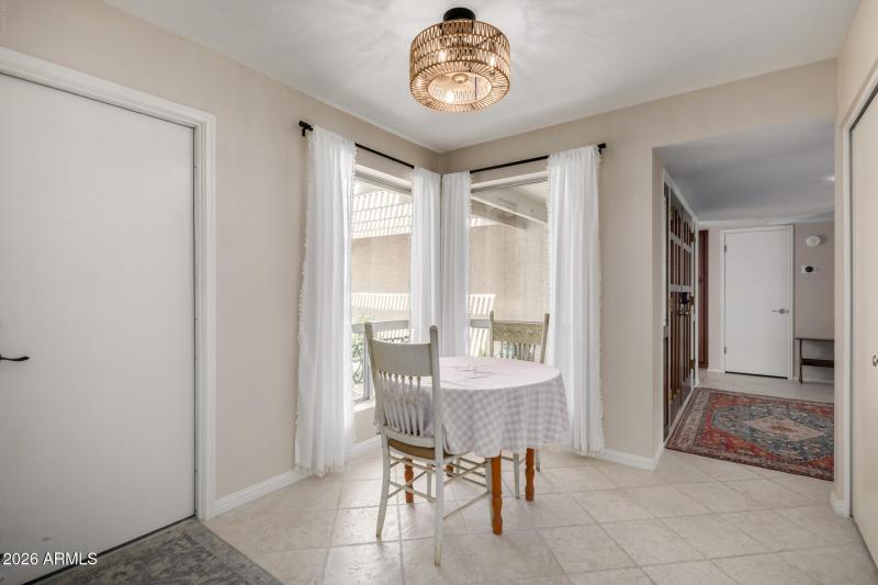 Cozy dining area