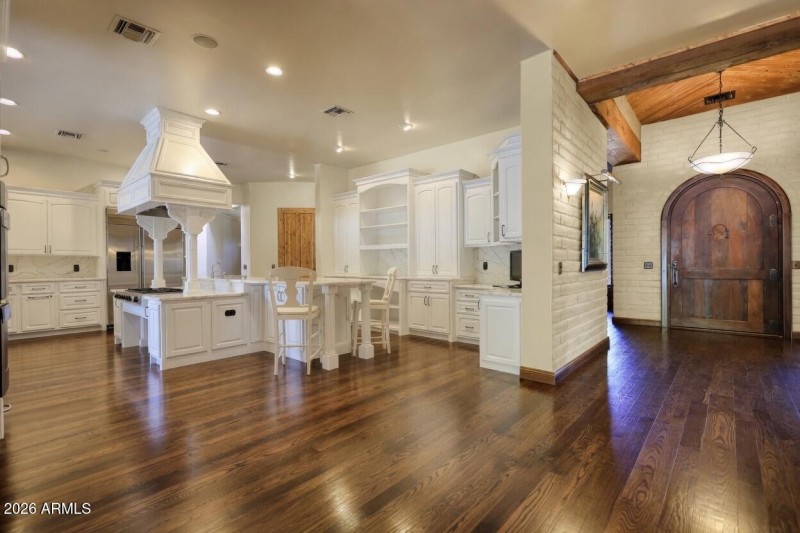 Repainted kitchen and flooring