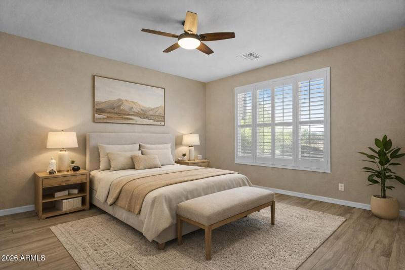 Primary Bedroom - Virtually Staged