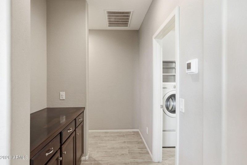 Hall to Third Bed and Bath and Laundry