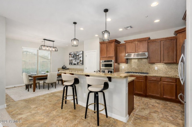 Modern kitchen and dining elegance