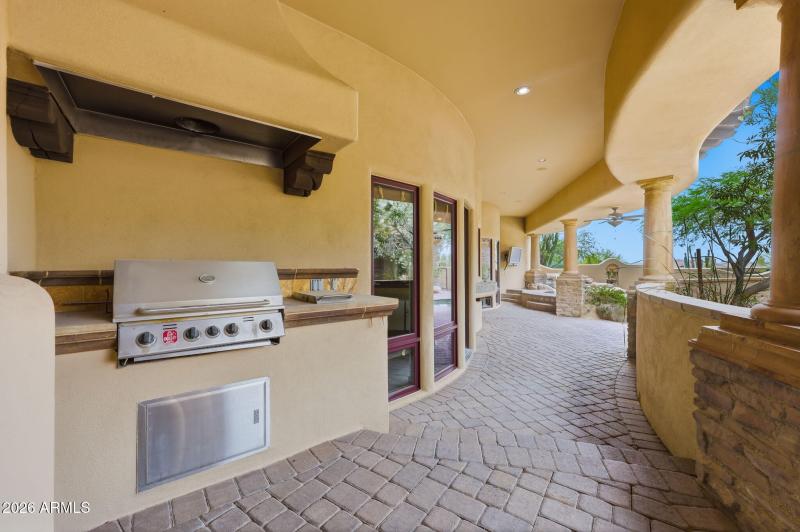 Built-in BBQ