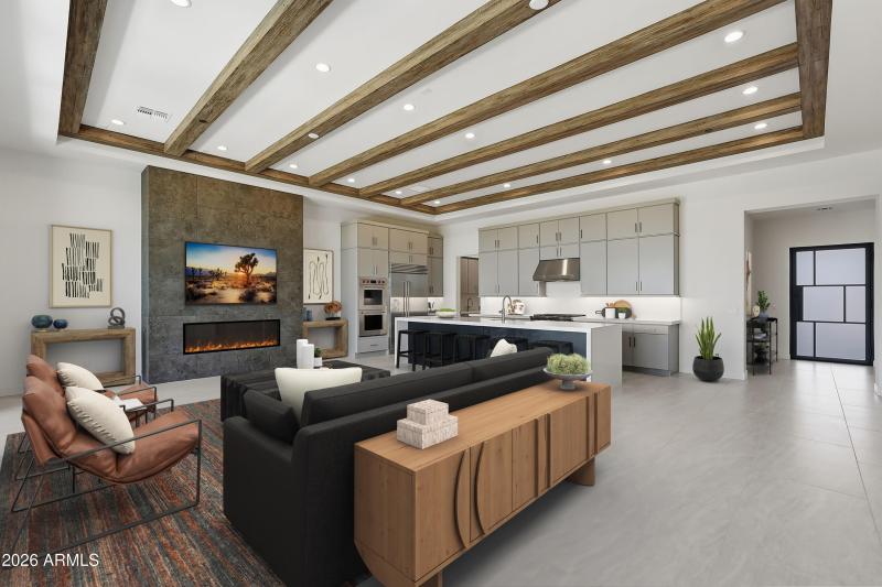 Virtually Staged Great Room