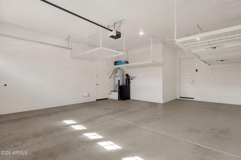Lots of space in the Garage