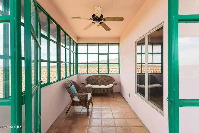 Enclosed 2nd floor sun room