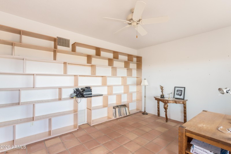 Office above the Garage Built in shelvin