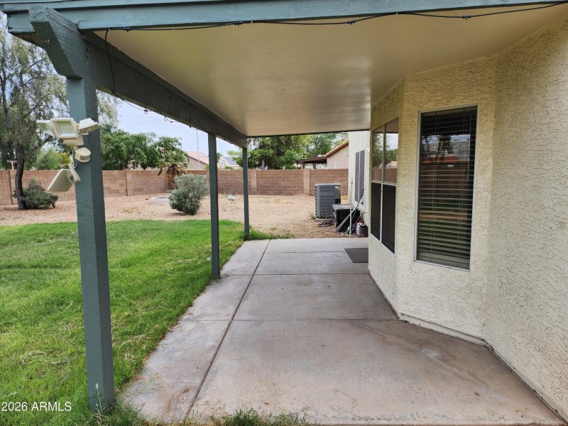 Back patio
