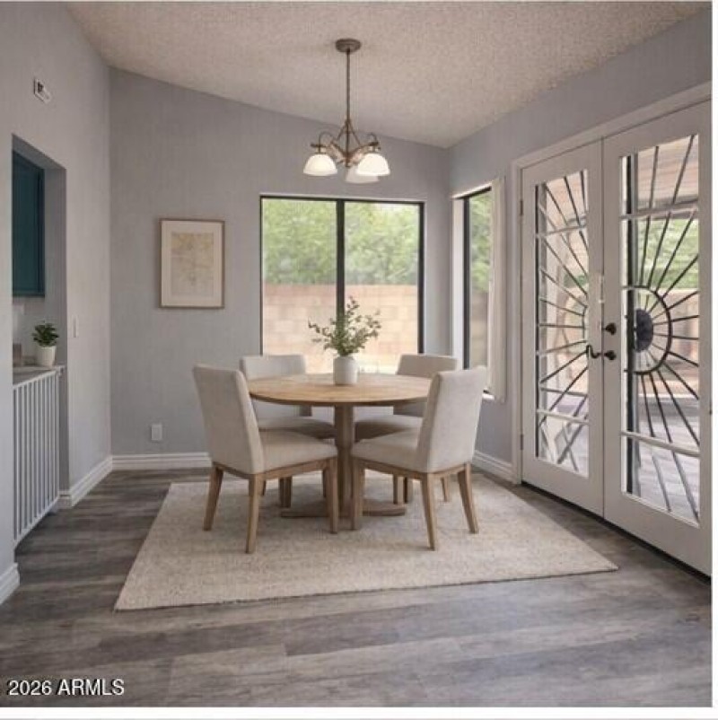Dining Area Virtually staged