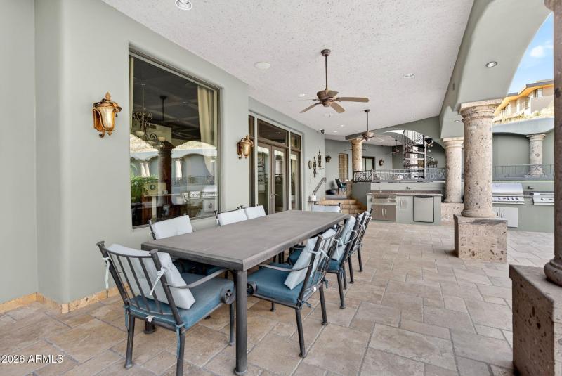 Outdoor Dining Under Covered Patio