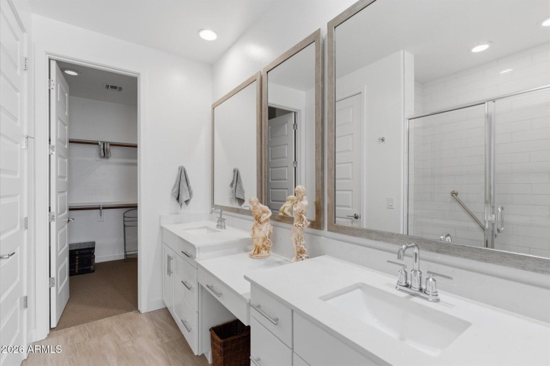 Primary Bath and Walk in Closet