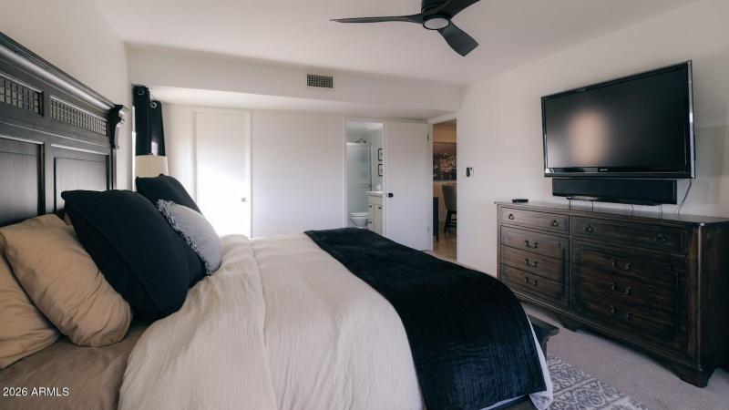 Bedroom 1 with walk-in closet and bathro