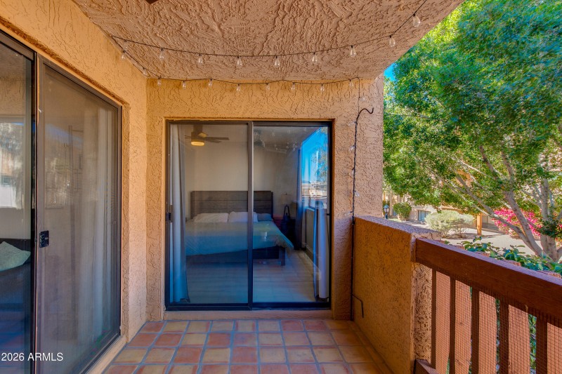 Private Covered Balcony