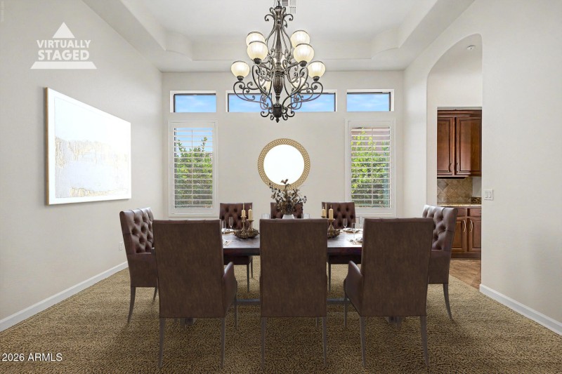 Formal dining area