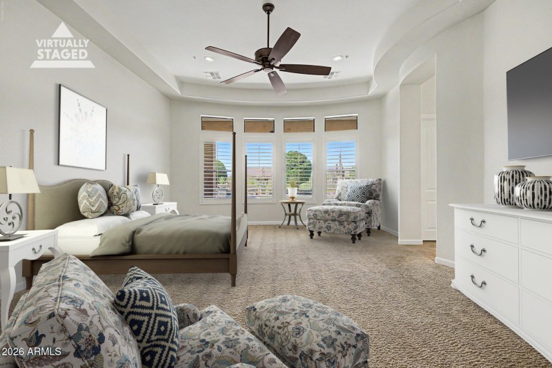 Beautifully designed bedroom retreat