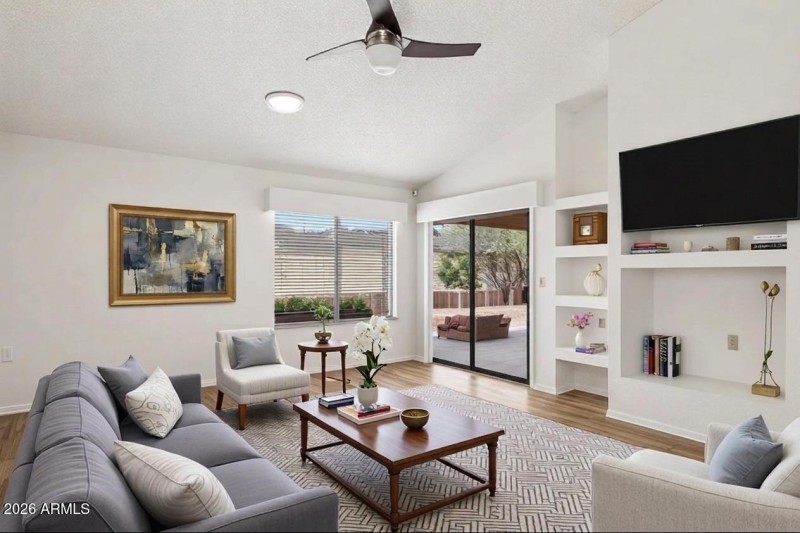 Family Room Staged