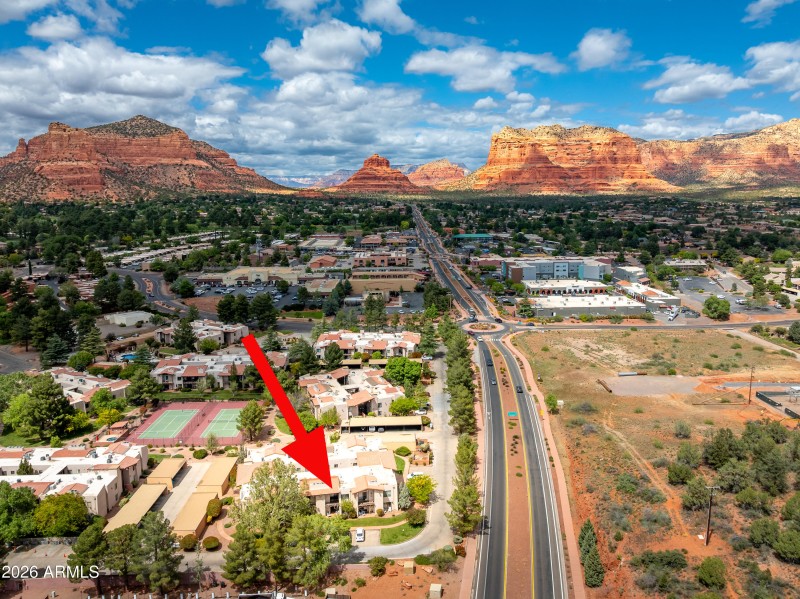 Aerial Red Rock View