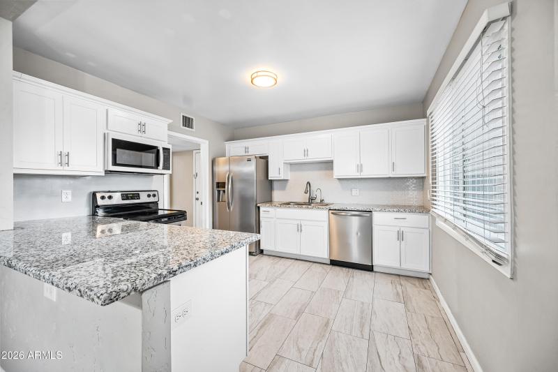 Huge updated kitchen with ample storage