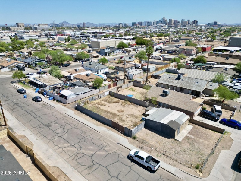 Air view downtown phoenix