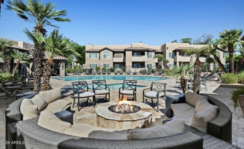 Pool /firepit seating area