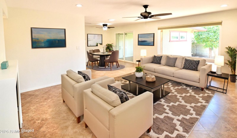 Virtually Staged Living/Dining