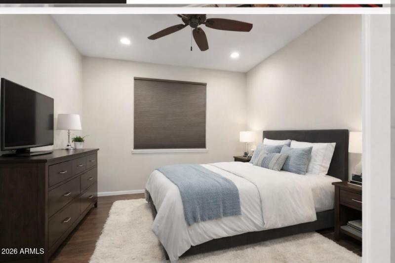 Virtually Staged Den