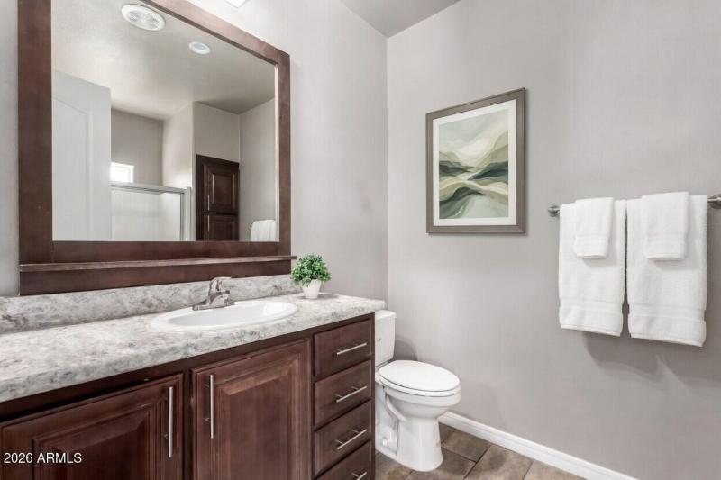 Primary Bathroom - virtual staging